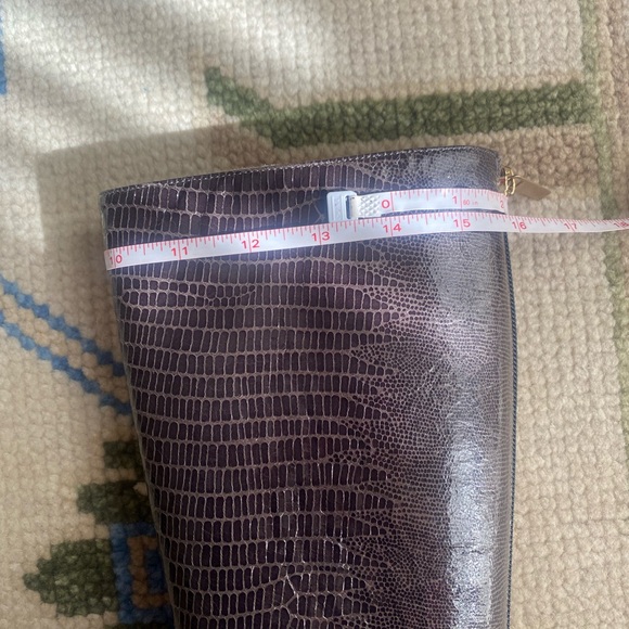 Jimmy Choo IDAHO Lizard Print Leather High Knee pointed toe Boots Size 37 - Picture 10 of 10